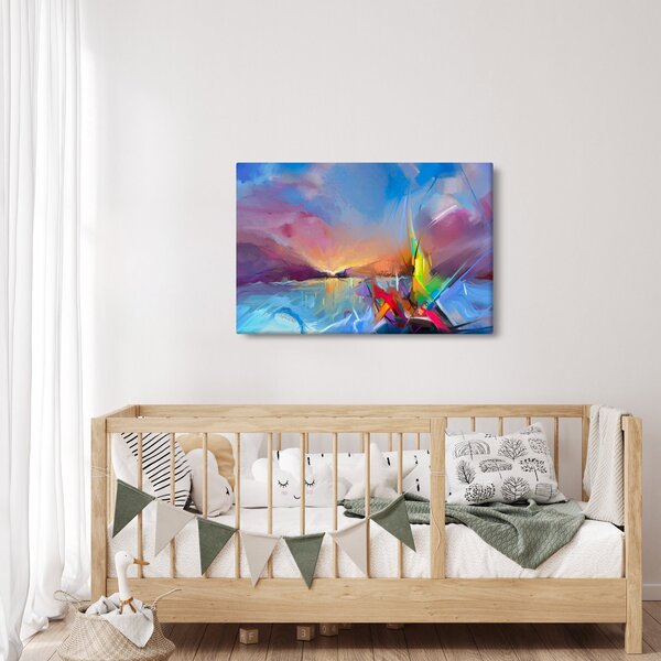 Obraz - Západ slnka (90x60 cm)