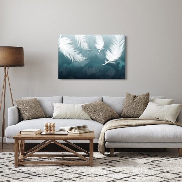 Obraz - Biela pierka (90x60 cm)