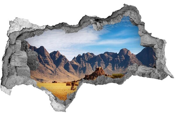 Diera 3D v stene nálepka Skaly v namíbii nd-b-5022604
