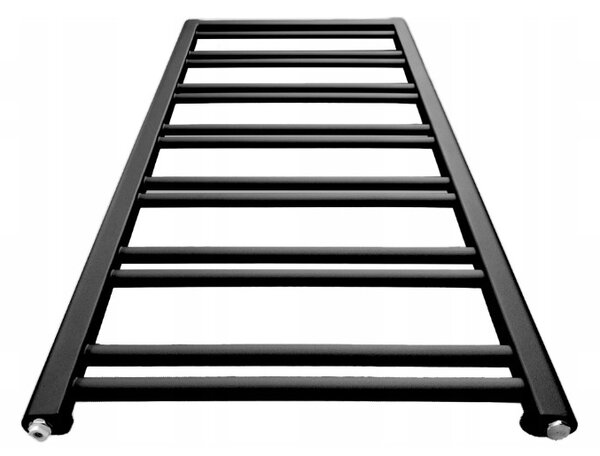 Regnis Retro, vykurovacie teleso 440x900mm so stredovým pripojením 50mm, 436W, čierna matná, RETRO90/40/D5/BLACK