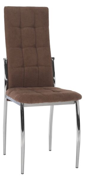 Pohodlná jedálenská stolička v modernom dizajne tmavohnedá (k333590)