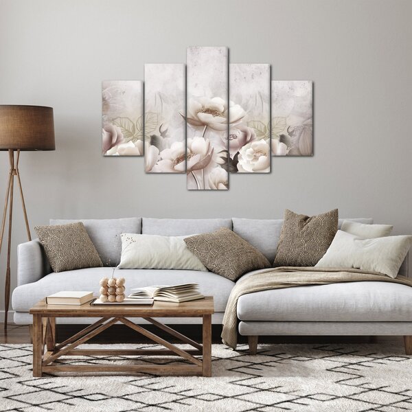 Obraz - Ružové kríky (150x105 cm)