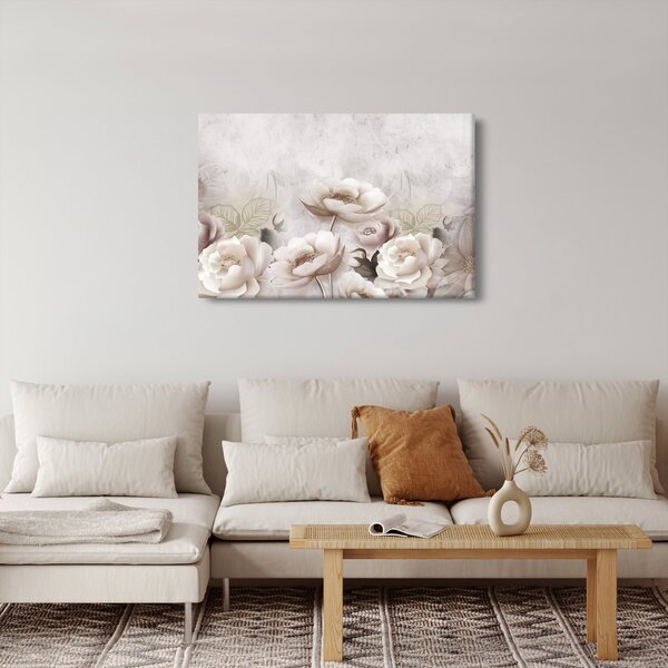 Obraz - Ružové kríky (90x60 cm)