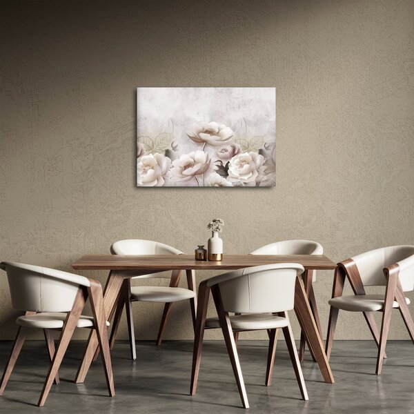 Obraz - Ružové kríky (70x50 cm)