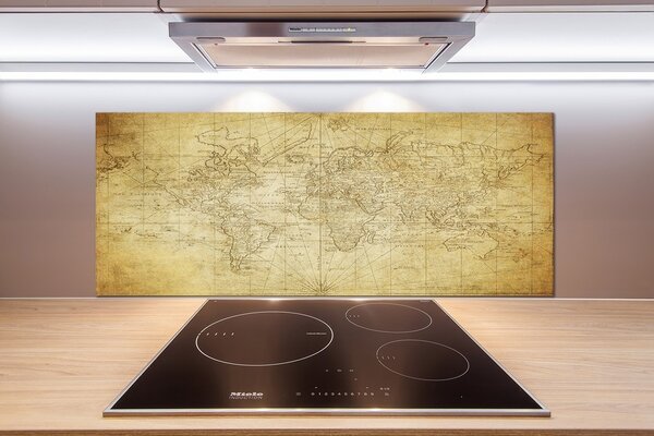 Panel do kuchyne Stará mapa sveta pl-pksh-125x50-f-85725427