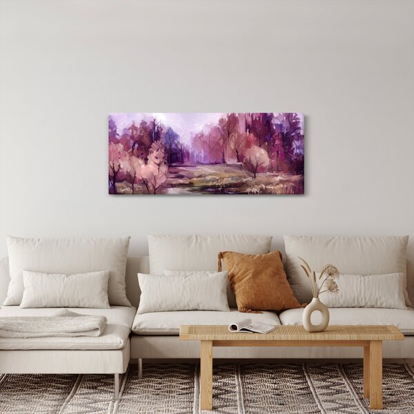 Obraz - Jesenná krajinomaľba (120x50 cm)