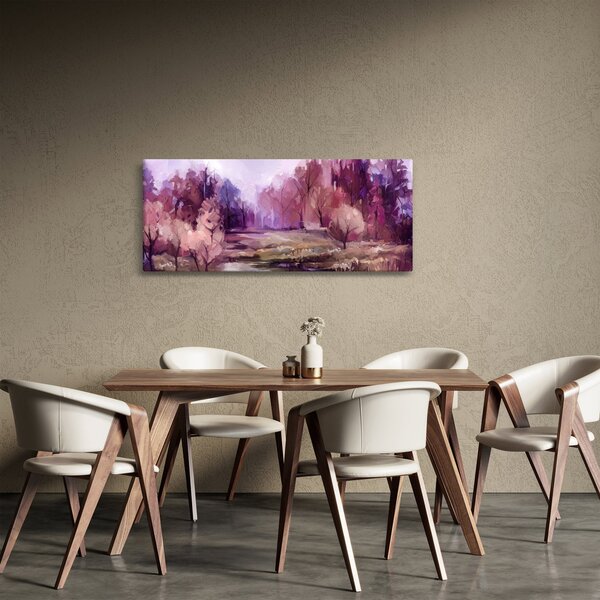 Obraz - Jesenná krajinomaľba (120x50 cm)