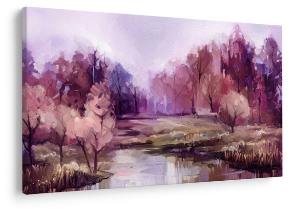Obraz - Jesenná krajinomaľba (90x60 cm)