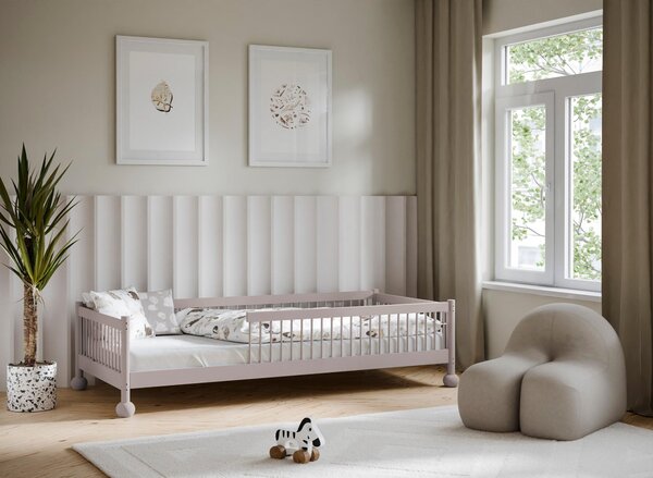 NovýNábytok.sk Detská posteľ 90x200 cm Storsa (kašmír) (s roštom). Akcia -20%. Vlastná spoľahlivá doprava až k Vám domov. 1128878