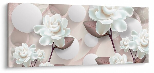 Obraz - Kvety ruží (120x50 cm)