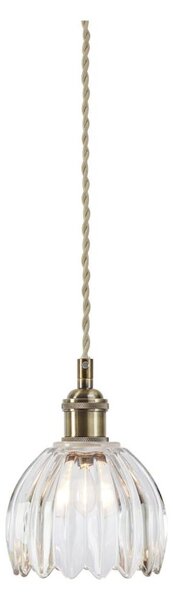 Markslöjd 109136 - Závesné svietidlo na lanku GOTA 1xE14/40W/230V pr. 13 cm mosadz/číre