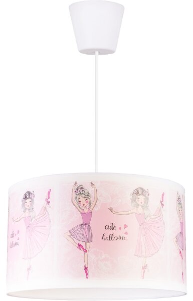 Brilagi - LED detský luster na lankách BOBO 1xE27/60W/230V pr. 35 cm ružová/baletky