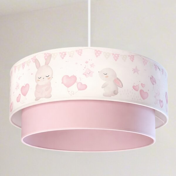 Brilagi - LED detský luster na lanku BOBO 1xE27/60W/230V pr. 40 cm krémová/ružová/kráľovská modrá
