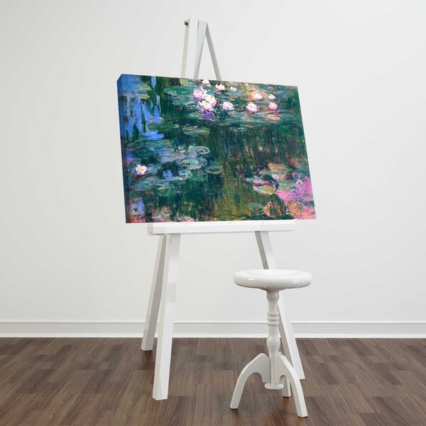 ASIR Reprodukcia obrazu na plátne VODNÉ LILIE C. MONET 45 cm