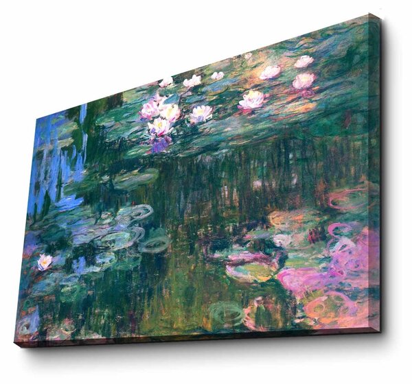 ASIR Reprodukcia obrazu na plátne VODNÉ LILIE C. MONET 45 cm