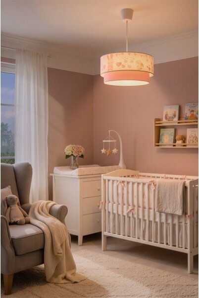 Brilagi - LED detský luster na lanku BOBO 1xE27/60W/230V pr. 40 cm krémová/ružová/kráľovská modrá
