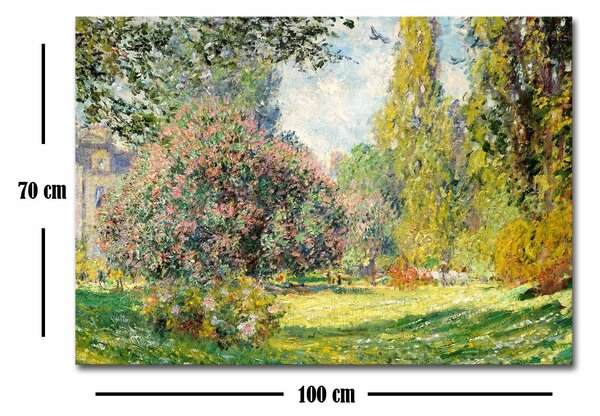 ASIR Reprodukcia obrazu na plátne PARK MONCEAU C. MONET 70 cm