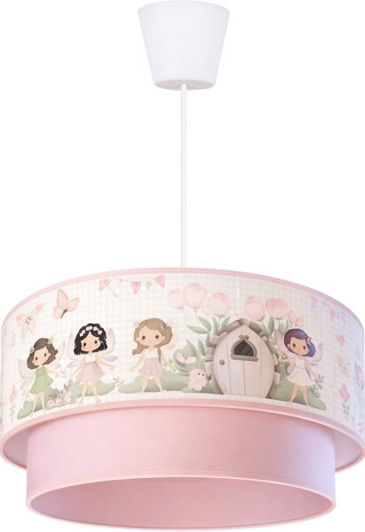 Brilagi - LED detský luster na lanku BOBO 1xE27/60W/230V pr. 40 cm ružový/víly
