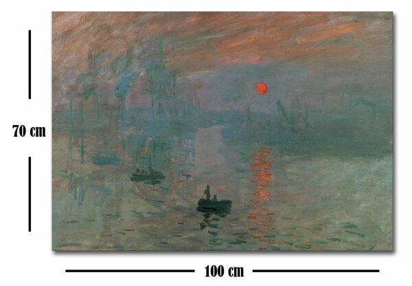ASIR Reprodukcia obrazu na plátne VÝCHOD SĽNKA C. MONET 70 cm