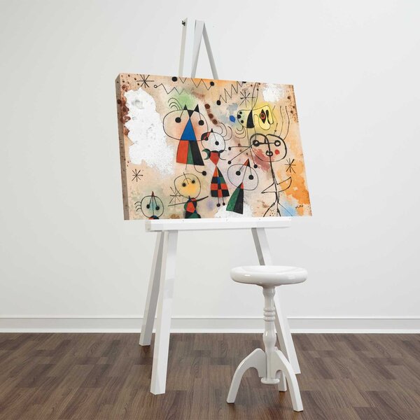 ASIR Reprodukcia plátna KARNEVAL HARLEKINOV, J. MIRÓ 45 cm