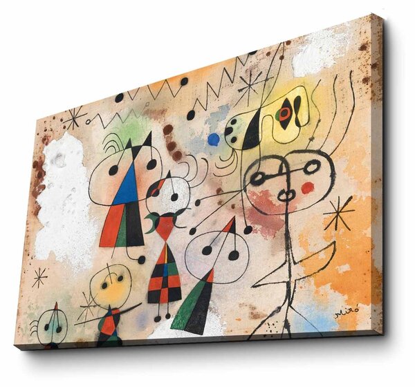 ASIR Reprodukcia plátna KARNEVAL HARLEKINOV, J. MIRÓ 45 cm