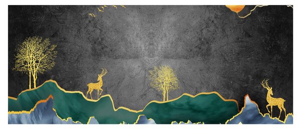 Obraz - Horská scenéria (120x50 cm)