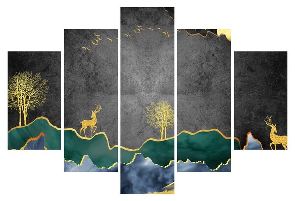 Obraz - Horská scenéria (150x105 cm)
