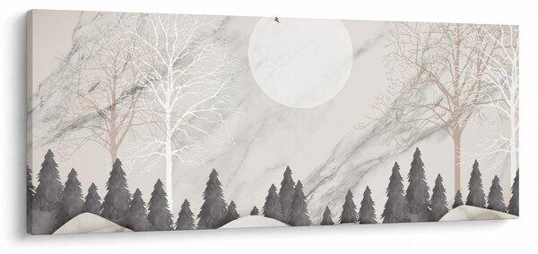Obraz - Zimná krajina (120x50 cm)