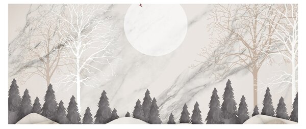 Obraz - Zimná krajina (120x50 cm)