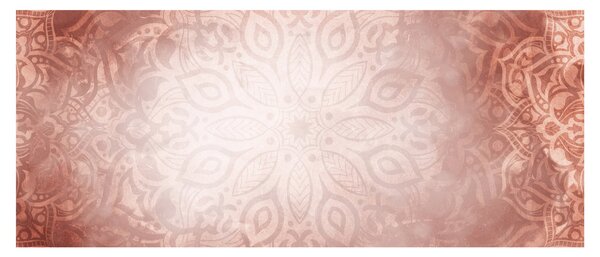 Obraz - Ružová mandala (120x50 cm)