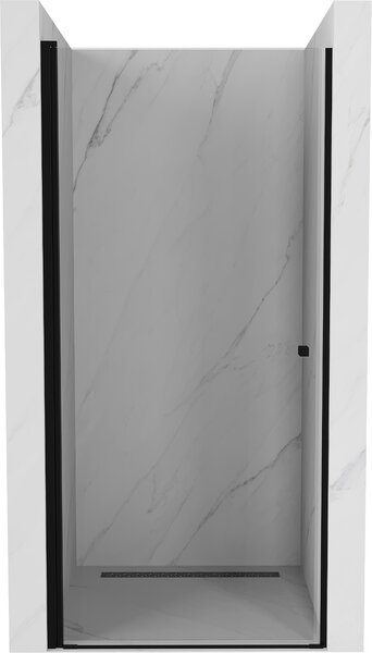 Mexen Pretoria, 1-krídlové sprchové dvere do otvoru 100 cm, 6 mm číre sklo, čierny profil, 852-100-000-70-00