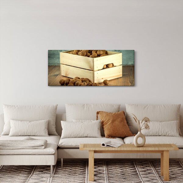 Obraz - Jesenné zátišie s orechmi (120x50 cm)
