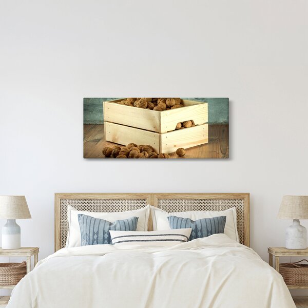 Obraz - Jesenné zátišie s orechmi (120x50 cm)