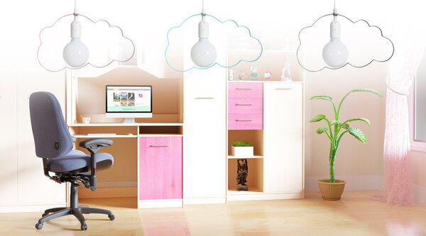Stropné svietidlo TooLight Cloudie modré