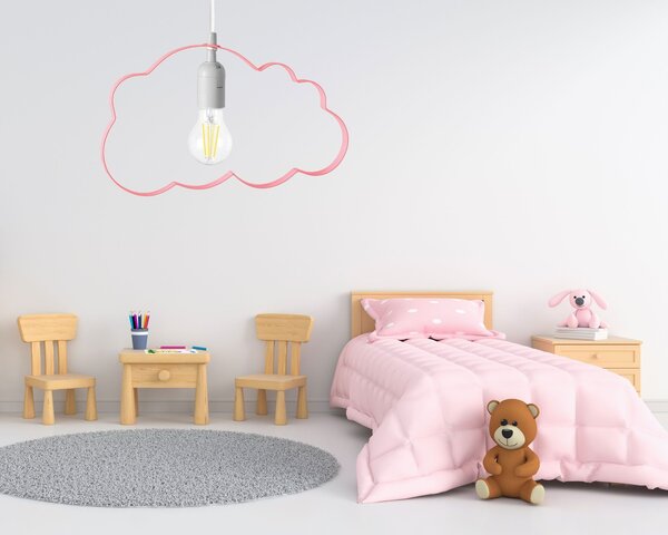Stropné svietidlo TooLight Cloudie svetloružové
