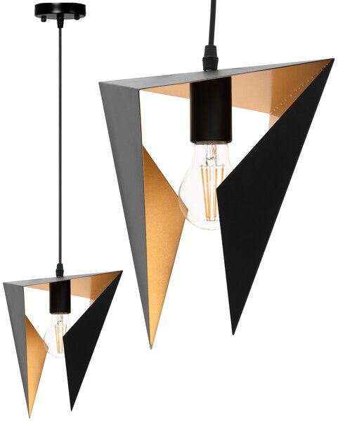TooLight Geometrický luster čierny