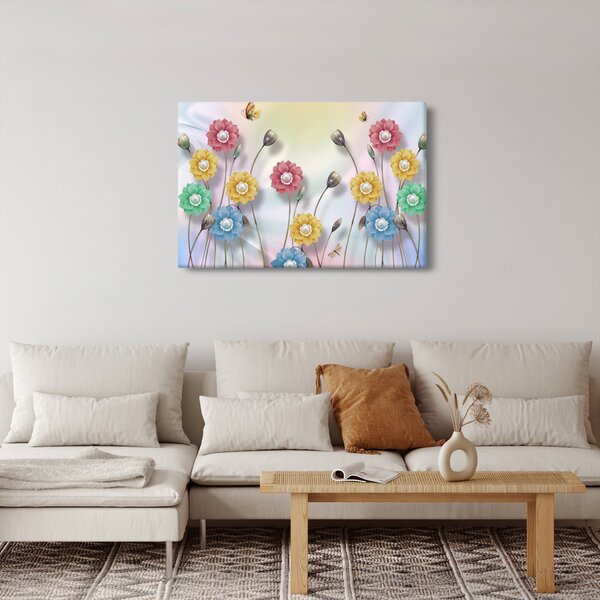Obraz - Farebná lúka (90x60 cm)