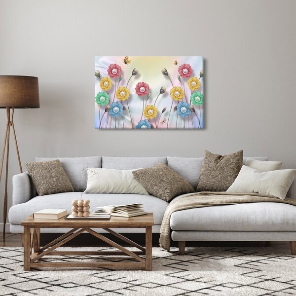 Obraz - Farebná lúka (90x60 cm)
