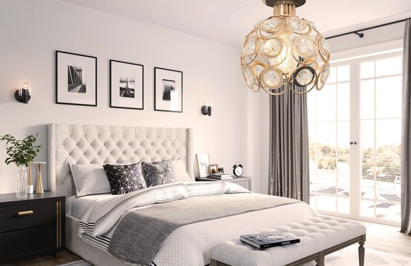 Stropné svietidlo TooLight Loft Crystal II zlaté