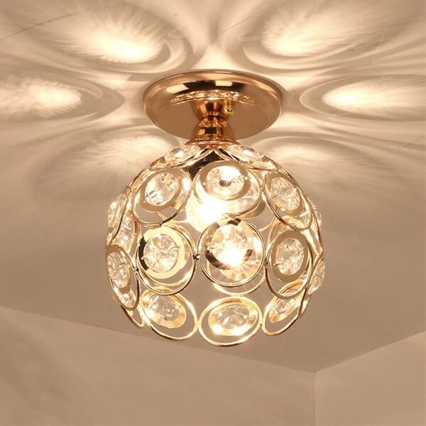 Stropné svietidlo TooLight Loft Crystal II zlaté