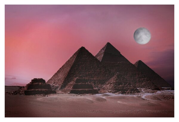 Obraz - Pyramídy Giza, Egypt (90x60 cm)