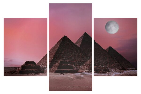 Obraz - Pyramídy Giza, Egypt (90x60 cm)