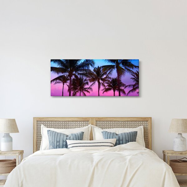 Obraz - Palmy v Miami (120x50 cm)