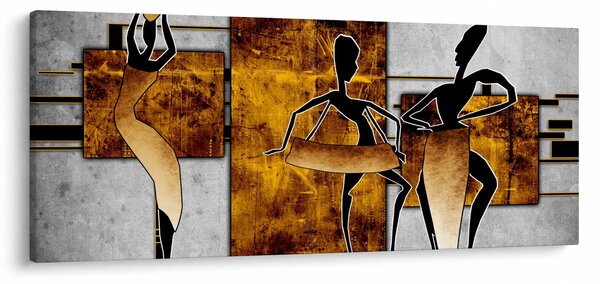 Obraz - Motívy Africkej kultúry (120x50 cm)