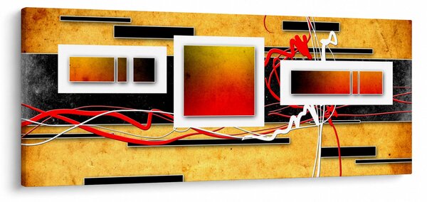 Obraz - Abstrakcia (120x50 cm)