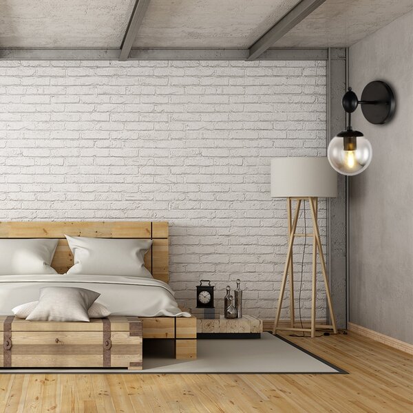 TooLight Nástenná lampa APP750-1W čierna