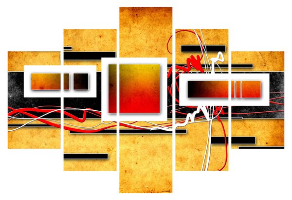 Obraz - Abstrakcia (150x105 cm)