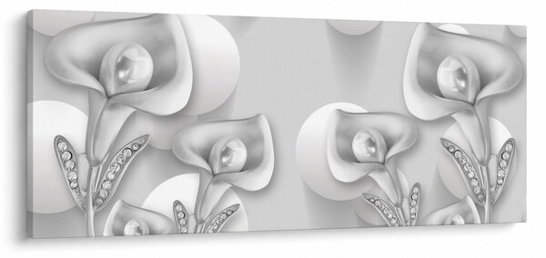 Obraz - Kvetinový dizajn (120x50 cm)