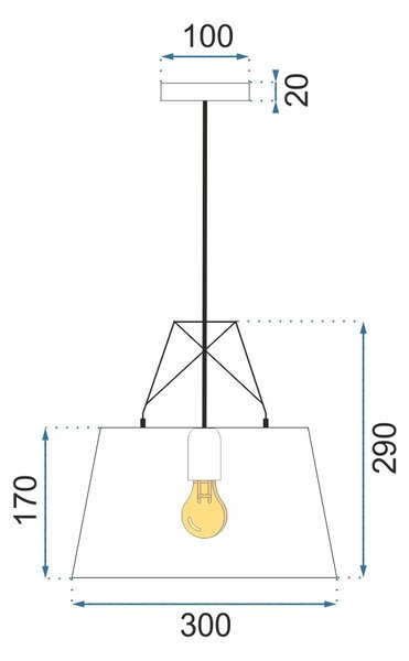 TooLight Stropné svietidlo VELO biele