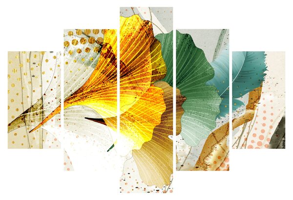 Obraz - Listy (150x105 cm)